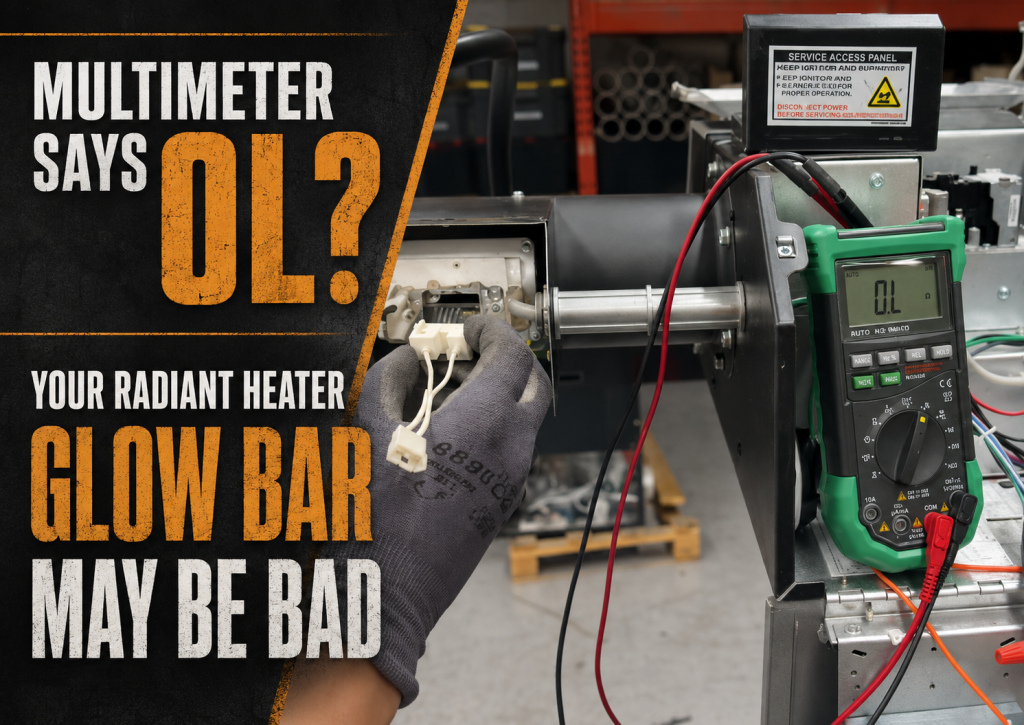 Multimeter Says OL? Your Radiant Heater Glow Bar May Be Bad